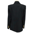 Load image into Gallery viewer, Veronica Beard Black Miller Dickey Jacket with Gold Buttons
