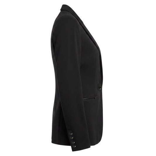 Veronica Beard Black Iconic Scuba Dickey Jacket