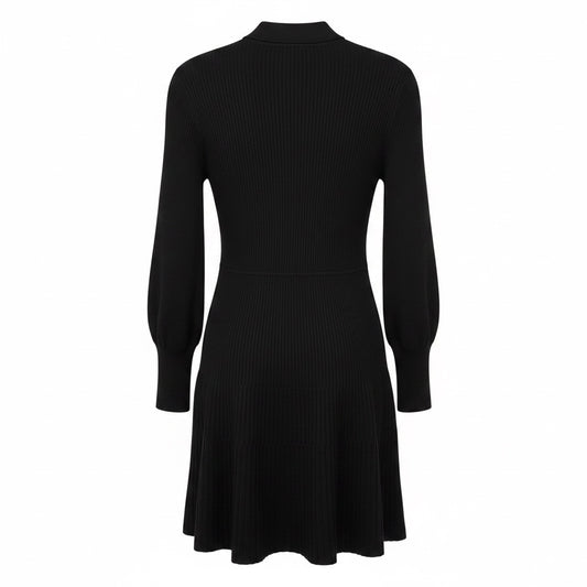 Veronica Beard Black Lauper Sweater Dress
