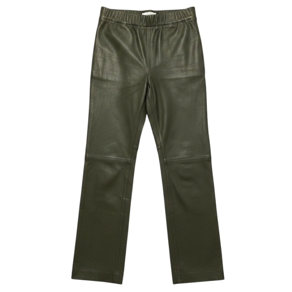 Walter Baker Olive Green Lamb Stretch Leather Pants