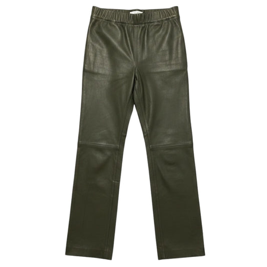 Walter Baker Olive Green Lamb Stretch Leather Pants