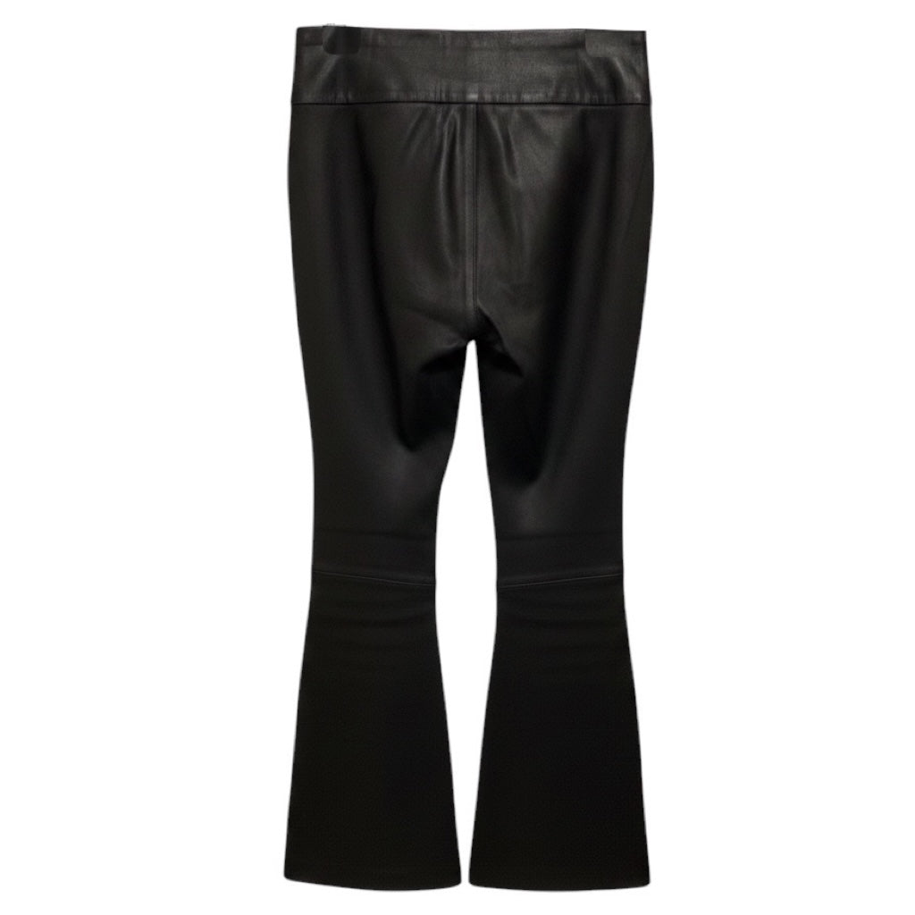 Walter Baker Black Lexie Stretch Leather Flare Pants