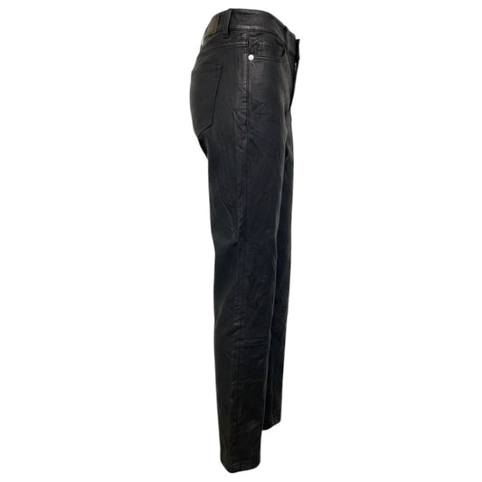 Zadig & Voltaire Black Phlame Crinkled Lamb Leather Pants
