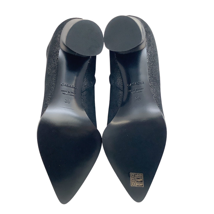 Casadei Gunmetal Dark Phoenix Boots/Booties
