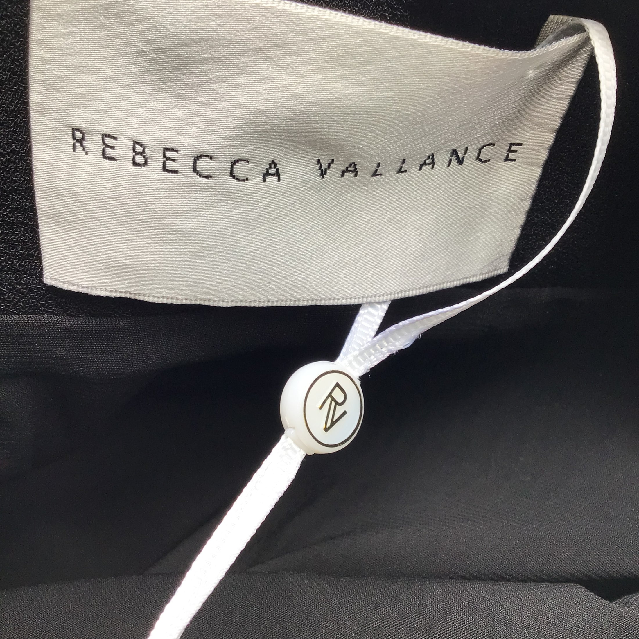 Rebecca Vallance Barbie Long Sleeved Open Back Crepe Gown / Formal Dress in Black