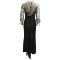 Load image into Gallery viewer, Carolina Herrera Black / White Long Sleeved Full-length Lace Gown / Formal Dress
