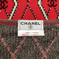 Load image into Gallery viewer, Chanel Sequined Diamond Red / Black / White Sweater
