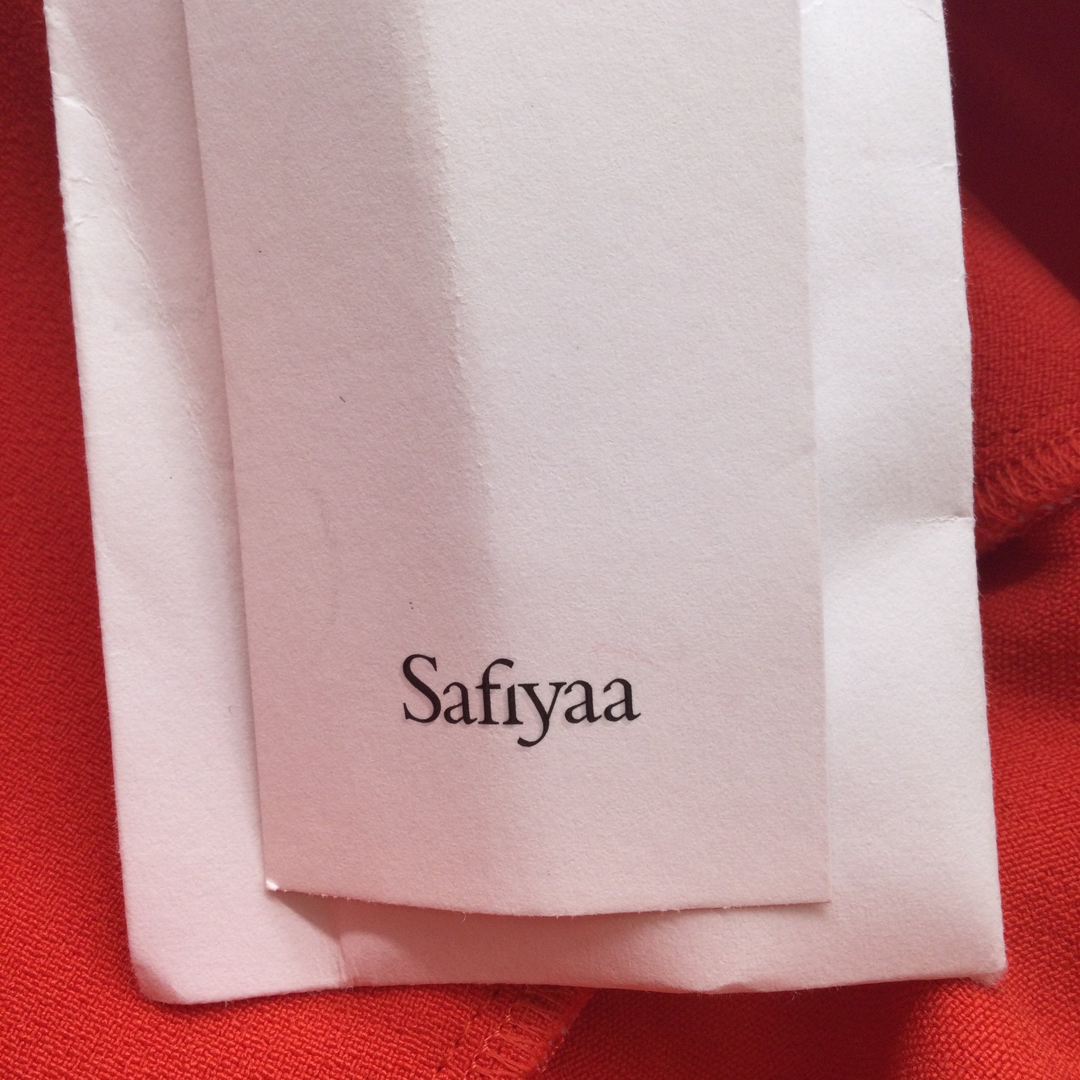 Safiyaa Red Button Detail Peplum Crepe Cocktail Dress