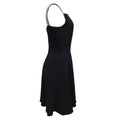 Load image into Gallery viewer, Dolce & Gabbana Black Crystal Embellished Sleeveless Flared Crepe Cocktail Dress
