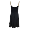 Load image into Gallery viewer, Dolce & Gabbana Black Crystal Embellished Sleeveless Flared Crepe Cocktail Dress
