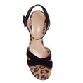 Load image into Gallery viewer, Gianvito Rossi Animal Print Ankle Strap Wedge Sandals
