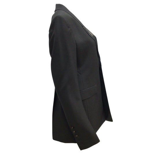 Rick Owens Black Single Button Tuxedo-style Blazer