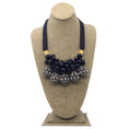 Load image into Gallery viewer, Marni Black Crystal Embellished Spherical Ball Pendant Statement Necklace
