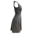 Load image into Gallery viewer, Talbot Runhof Blue / Grey Sequined Sleeveless Fit and Flare Cocktail Dress
