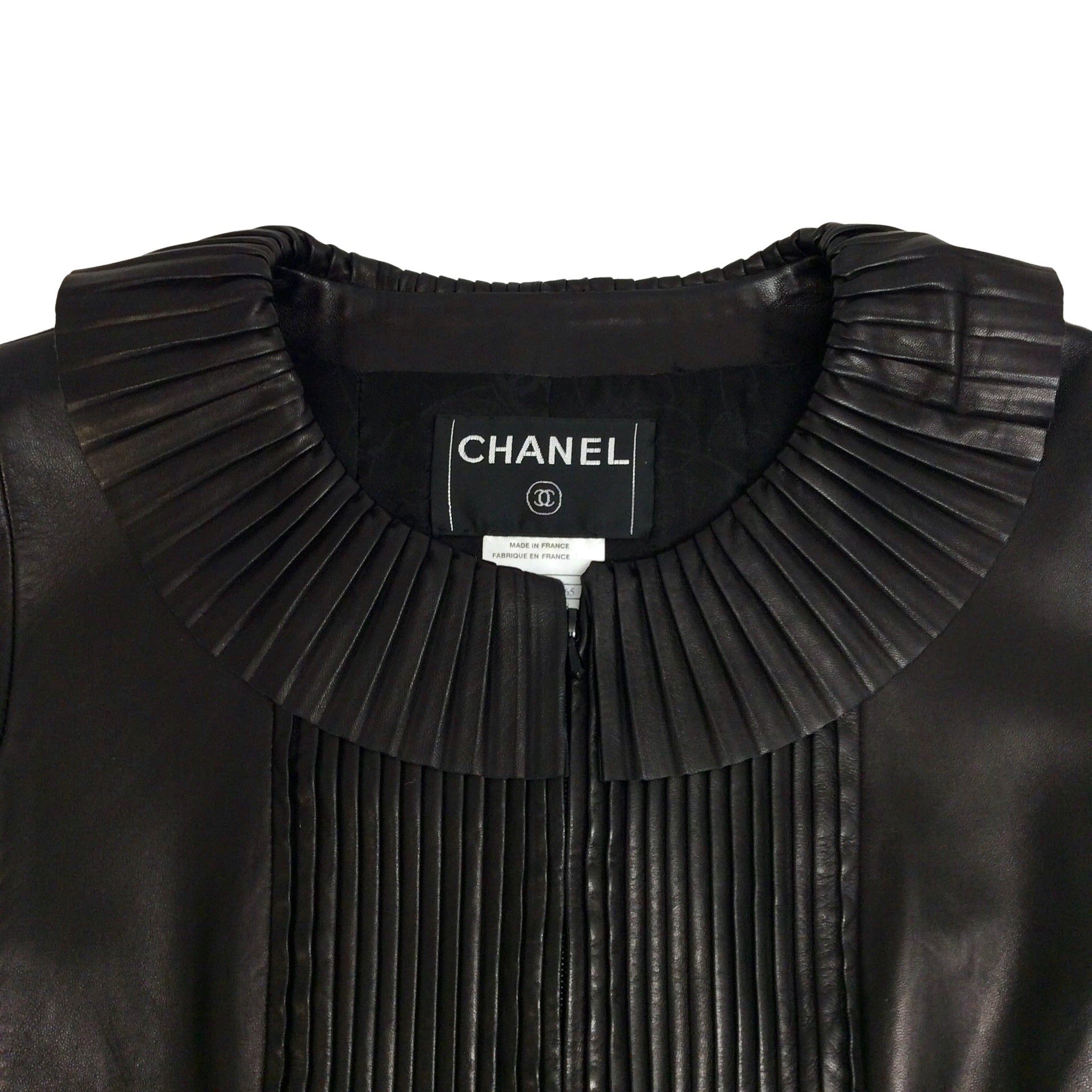 Chanel Black Pleated Jacket