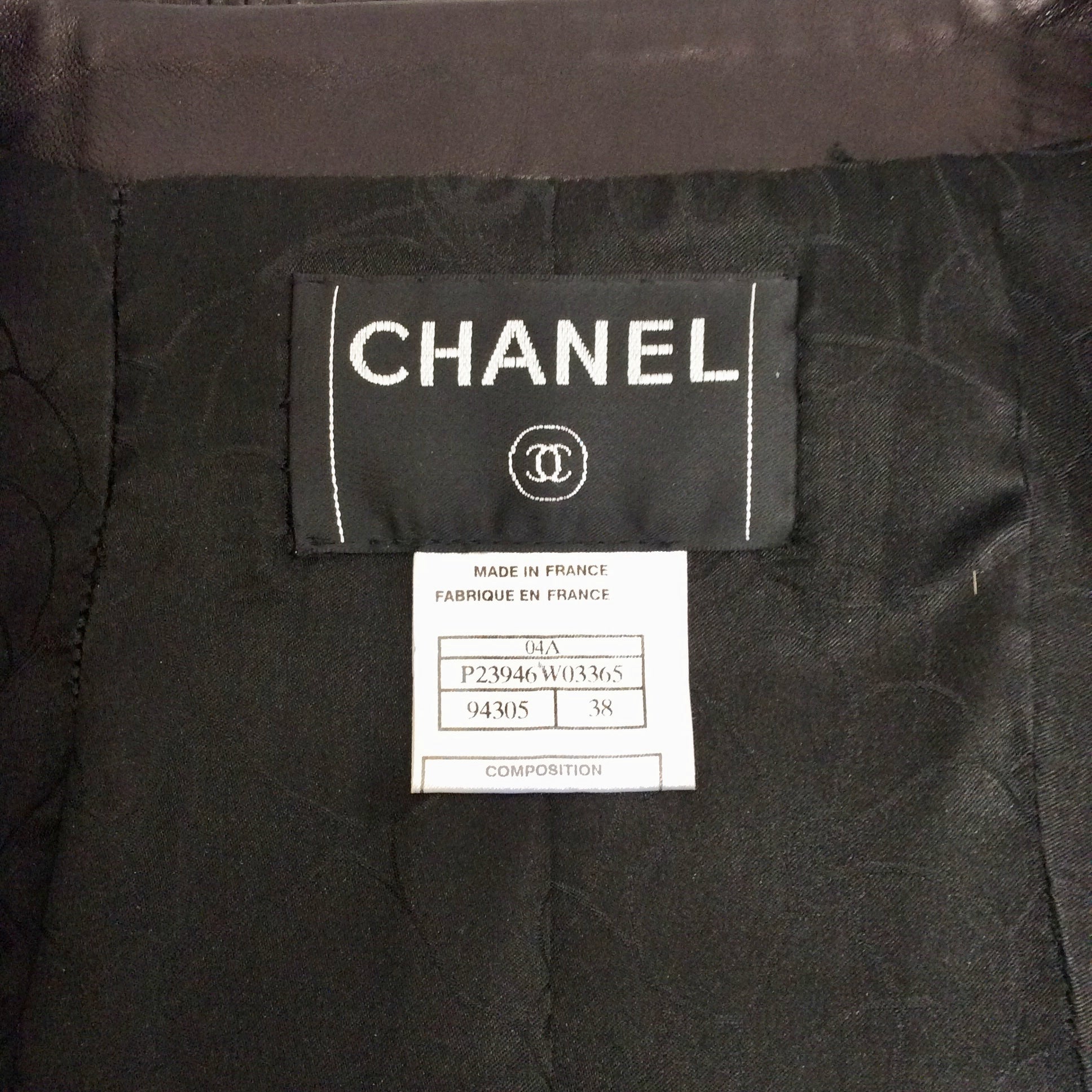 Chanel Black Pleated Jacket