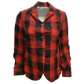 Load image into Gallery viewer, Bergfabel Red / Black Checkered Plaid Blazer
