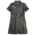 Load image into Gallery viewer, Chanel Black Silk Lined Cc Logo Buttoned Short Sleeved Lambskin-leather Jacket
