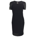 Load image into Gallery viewer, Chanel Black Textured Wool with Silk Trim Cocktail Dress
