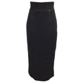 Load image into Gallery viewer, Chanel Black Jersey Mid-length Viscose Skirt
