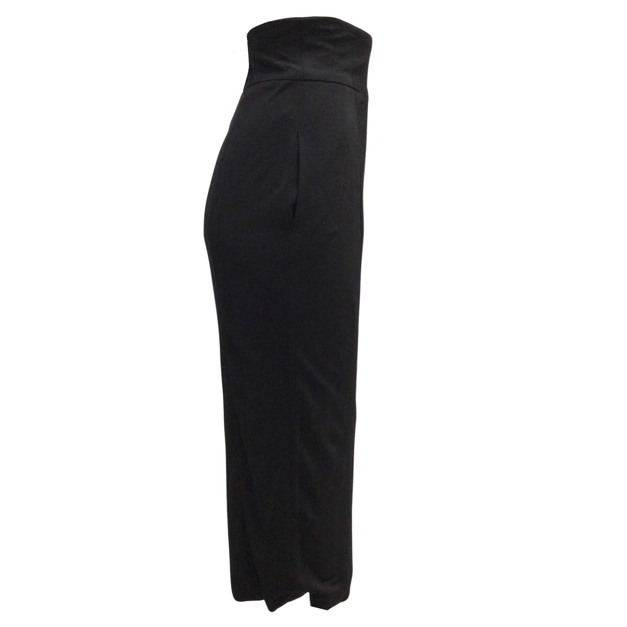 Chanel Black Jersey Mid-length Viscose Skirt