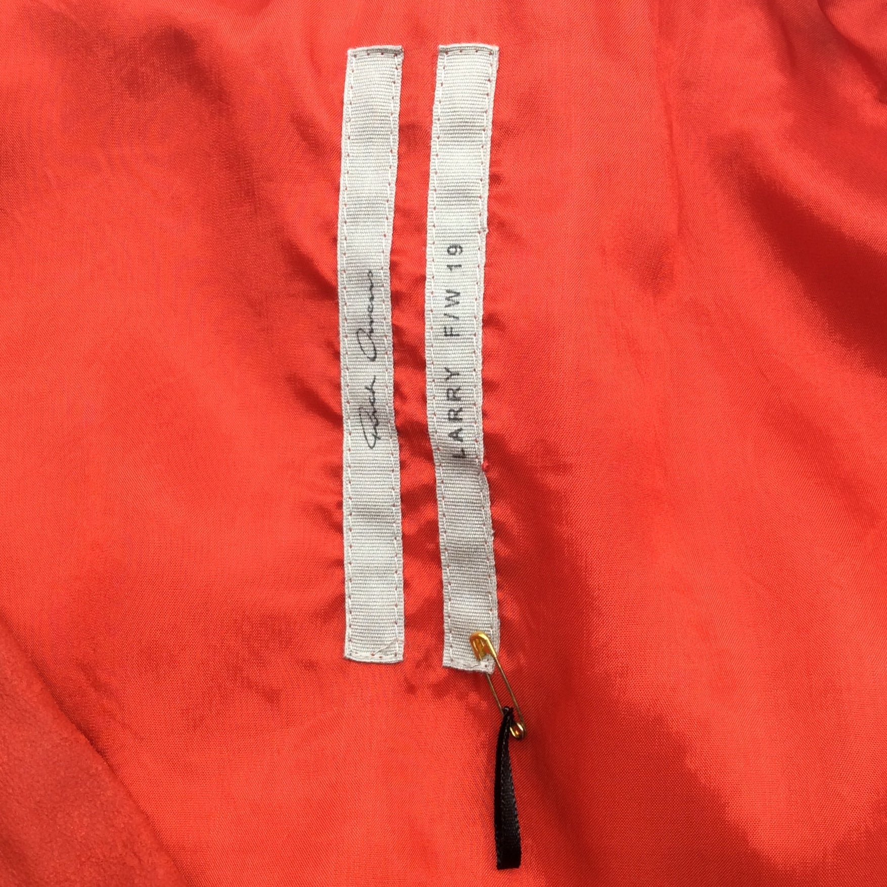 Rick Owens Red Suede Larry Wrap Jacket