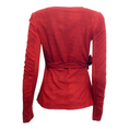 Load image into Gallery viewer, Rick Owens Red Suede Larry Wrap Jacket
