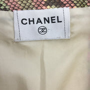 Chanel Pink & Lime Green Python Full Zip Jacket