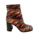 Load image into Gallery viewer, Miu Miu Brown / Rust / Beige Patchwork Ankle Boots/Booties
