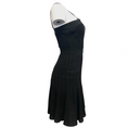 Load image into Gallery viewer, Chanel Black Ribbed Pleated Skirt Dress
