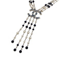 Load image into Gallery viewer, Chanel Pearl And Navy Crystals 2019 Necklace

