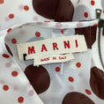 Load image into Gallery viewer, Marni White/Red/Brown Silk Polka Dot Tank Blouse

