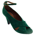 Load image into Gallery viewer, Michel Vivien Green Mayfair Cross Strap Open Toe Sandals
