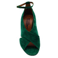 Load image into Gallery viewer, Michel Vivien Green Mayfair Cross Strap Open Toe Sandals
