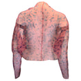 Load image into Gallery viewer, Hermes Paris Pink / Purple Printed Sheer Long Sleeved Open Front Silk Shrug
