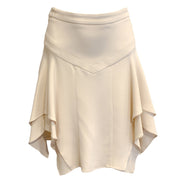 Stella McCartney Cream Abigayle Handkerchief Hem Skirt