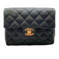 Load image into Gallery viewer, Chanel Vintage Mini Black Satin Cross Body Bag
