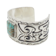 Turquoise Square Sterling Silver Cuff Bracelet
