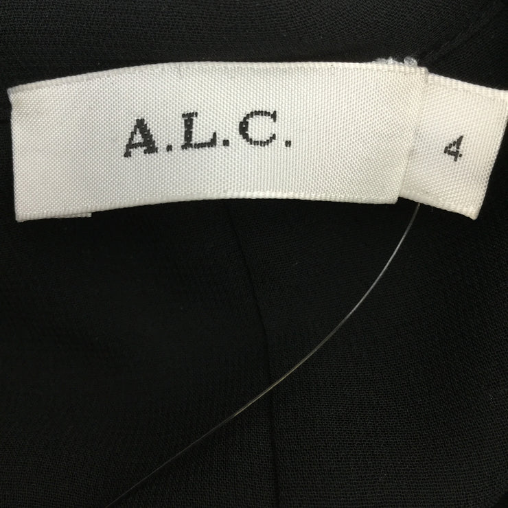 A.L.C. 'Canyon' Black Velvet Long Sleeved Top
