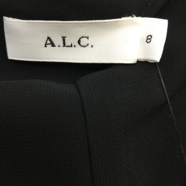 A.L.C. 'Canyon' Black Velvet Long Sleeved Top