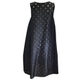 Load image into Gallery viewer, Wunderkind Black Sheer Dot Design Sleeveless Cotton and Silk Midi Dress
