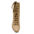 Load image into Gallery viewer, Michel Vivien Beige Addison Lace Up Boots/Booties
