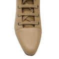 Load image into Gallery viewer, Michel Vivien Beige Addison Lace Up Boots/Booties
