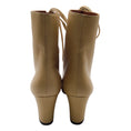 Load image into Gallery viewer, Michel Vivien Beige Addison Lace Up Boots/Booties
