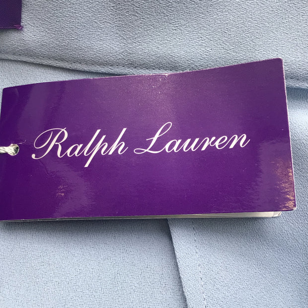 Ralph Lauren Collection Light Blue 2021 Crepe Pants