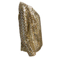 Load image into Gallery viewer, Christian Dior Vintage Gold and Silver Metallic Sequined and Beaded Open Front Jacket

