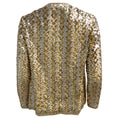 Load image into Gallery viewer, Christian Dior Vintage Gold and Silver Metallic Sequined and Beaded Open Front Jacket
