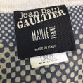 Load image into Gallery viewer, Jean Paul Gaultier Purple / Ivory / Black Vintage Cyber Dot Printed Mesh Top
