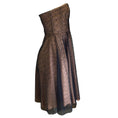 Load image into Gallery viewer, Carven Black / Beige Strapless Lace Dress
