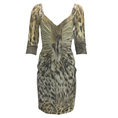 Load image into Gallery viewer, Roberto Cavalli Animal Print Ruched Short Casual Dress
